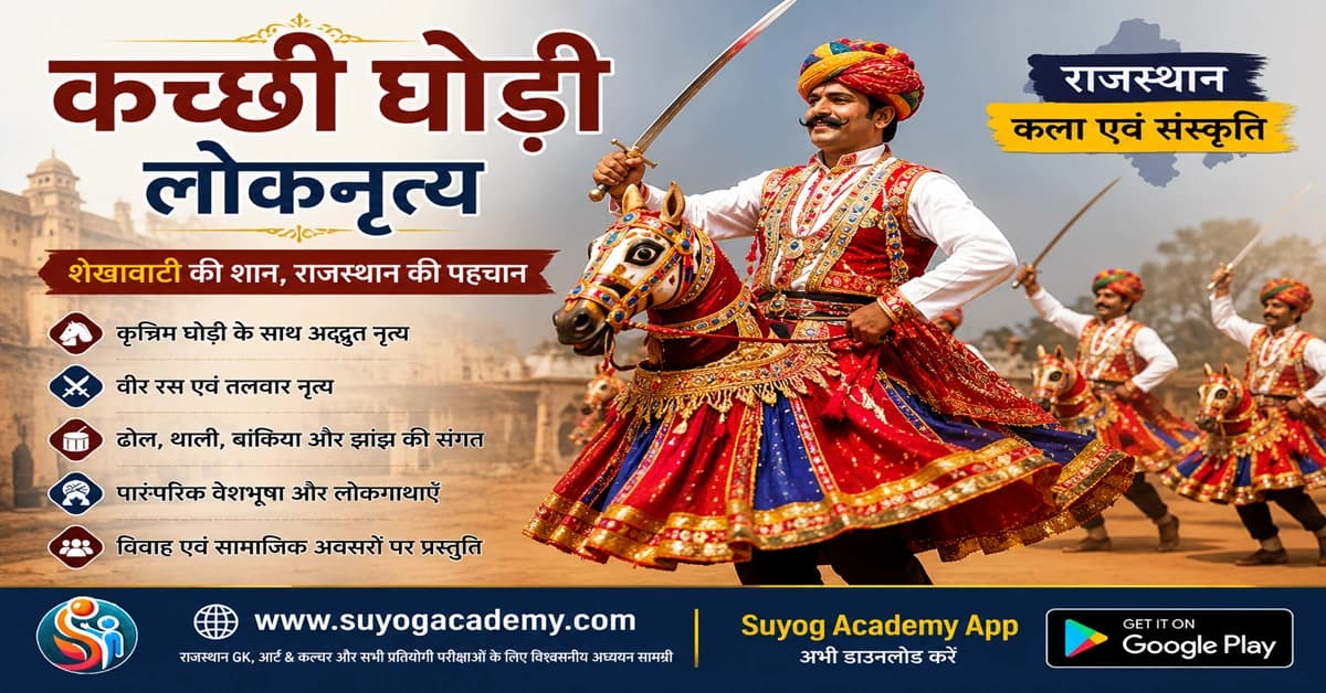 कच्छी घोड़ी लोकनृत्य — CET/RAS PYQ के साथ (2026 Free Notes)
