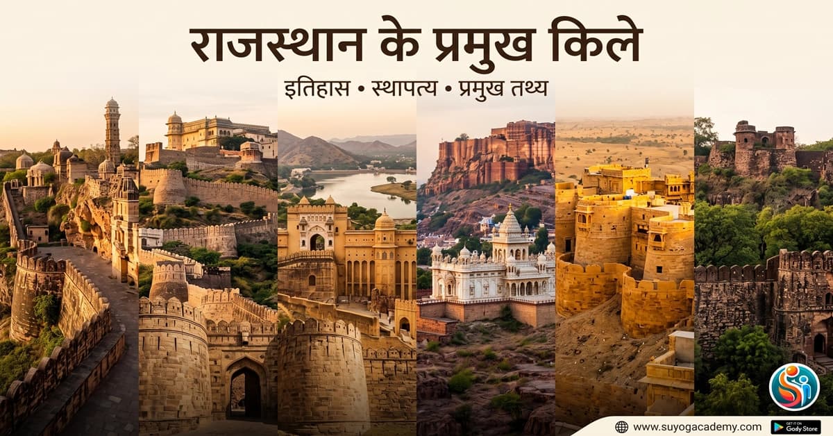 राजस्थान के प्रमुख किले — UNESCO व श्रेणियाँ — CET/RAS PYQ के साथ (2026 Free Notes)