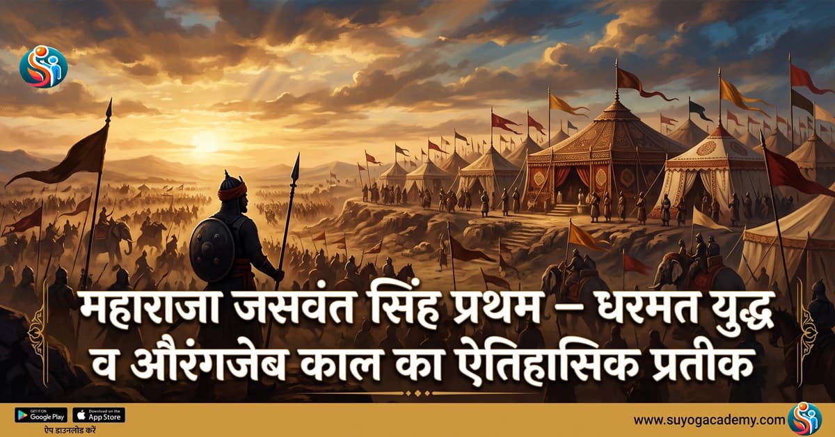 जसवंत सिंह प्रथम व धर्मट युद्ध — CET/RAS PYQ के साथ (2026 Free Notes)