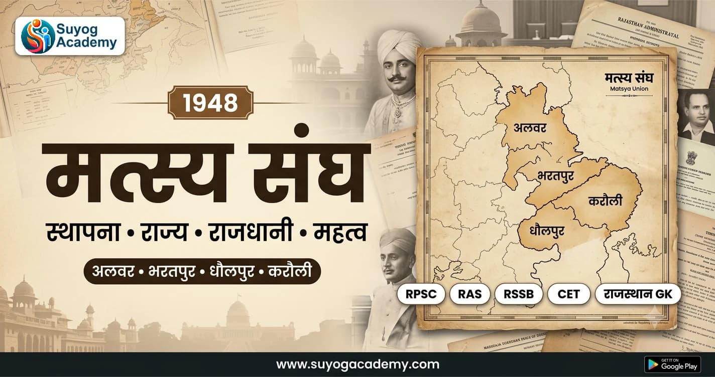 मत्स्य संघ: स्थापना, राज्य एवं महत्व