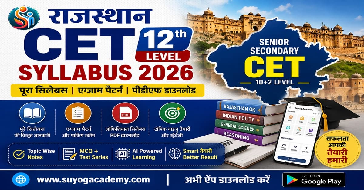 CET 12th Syllabus 2026 — Official PDF + Exam Pattern (2026 Free Notes)
